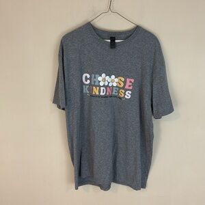 Gildan Gray Choose Kindness Tee T-Shirt Size XL